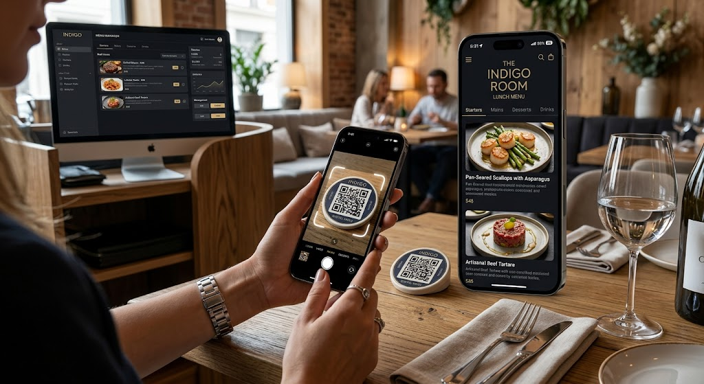 Restaurant menu management platform with SEO pages